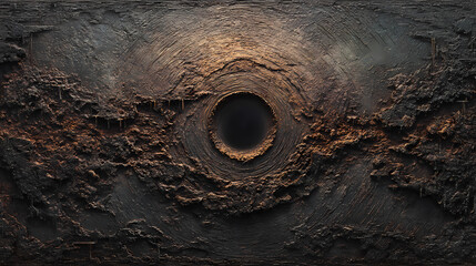 concept art for psychological thriller | eternal suffering | mournful distortion | decaying flesh tones | central void tension | sunken worlds | organic ruin rendering | textural erosion | nightmare
