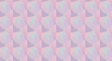 Pastel geometric pattern featuring overlapping shapes in soft colors  