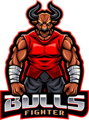 Bulls fighter esport mascot