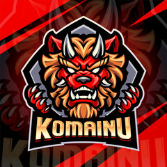Komainu esport mascot logo design