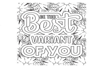 Motivational Quotes Coloring Pages For Adutls