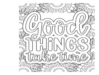 Obraz premium Motivational Quotes Coloring Pages For Adutls