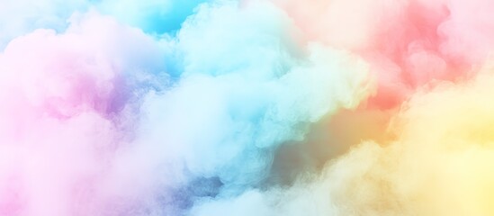 Pastel Rainbow Cloudscape Background