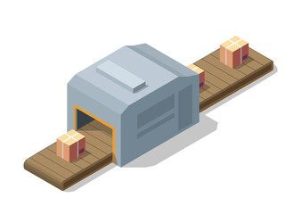 Industrial production line packaging  goods