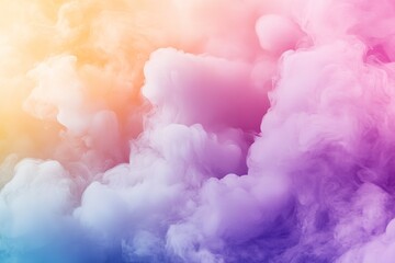 Abstract Colorful Smoke Clouds Background