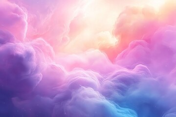 Abstract Colorful Pastel Cloudscape