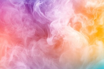 Abstract Colorful Smoke Swirls Background