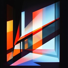 Abstract Geometric Art With Vibrant Colors