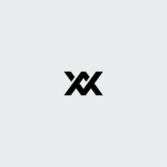 AV logo icon flat vector design
