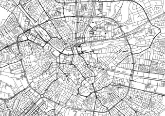 Zoomed-In Vector Map of Eindhoven – Detailed Highway Layout for Close-Up Urban Planning, Traffic Analysis, and Infrastructure Development