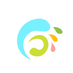 Naklejka premium colorful splash elements