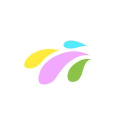 colorful splash elements