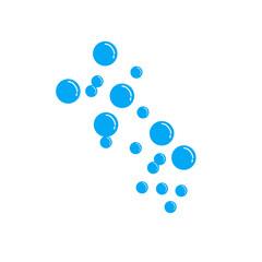 blue water bubble illustration