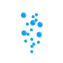 blue water bubble illustration