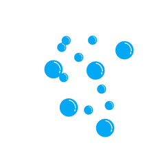 blue water bubble illustration