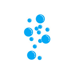 blue water bubble illustration