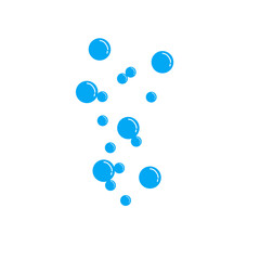 blue water bubble illustration