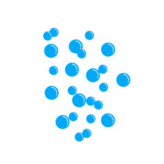 blue water bubble illustration