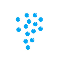 blue water bubble illustration