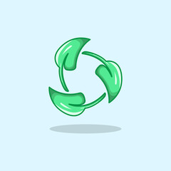 zero waste icon illustration for green living campaigns environmental design zero waste education and earth care Editable and scalable for digital or print media