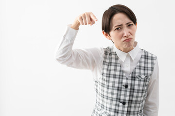 Fototapeta premium 事務制服を着た若い女性 ビジネスイメージ.