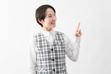 事務制服を着た若い女性　ビジネスイメージ.