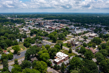 aerial view of Hickory NC
