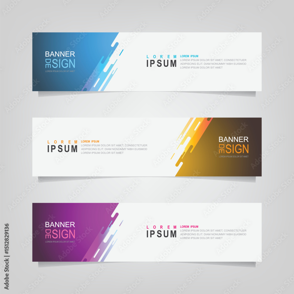 Wall mural vector abstract banner design web template