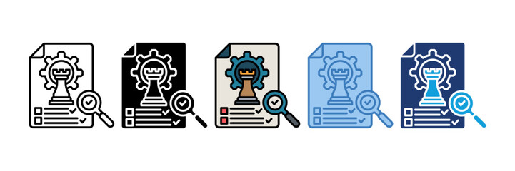 Project Analysis Icon Element For Design