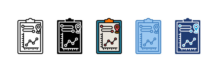 Project Metrics Icon Element For Design
