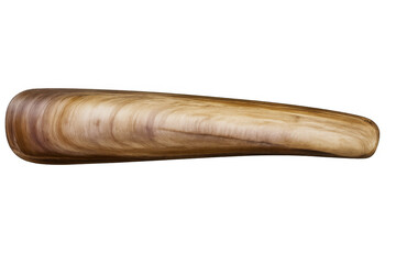 Polished wooden boomerang against clean background, representing traditional australian hunting tool and indigenous craftsmanship with cultural significance