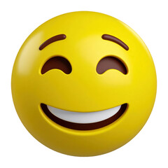 Fototapeta premium Realistic 3D thumbnail emoji PNG