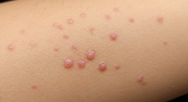 Skin Condition: Molluscum Contagiosum Close-Up