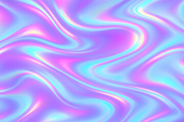 Iridescent Abstract Background with Holographic Effect and Pastel Colors