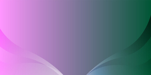 Colorful abstract background with smooth wave shapes, gradient blend from pink to green, modern and minimal design.