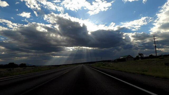 New Mexico Driving 0660 Pie Town Quemando