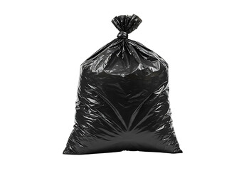 plastic trash bag isolated on transparent background