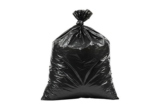  plastic trash bag isolated on transparent background