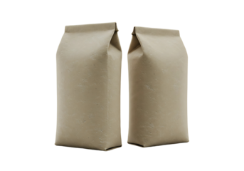 cement bags isolated on transparent background