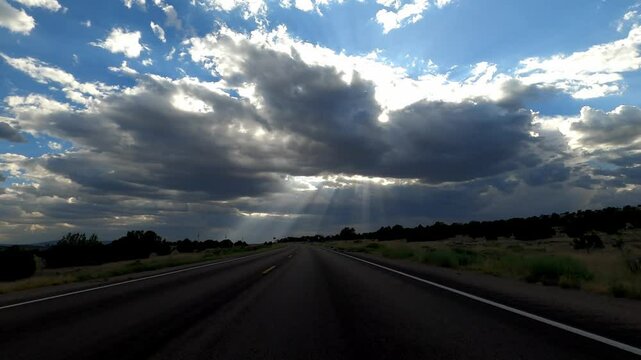 New Mexico Driving 0661 Pie Town Quemando
