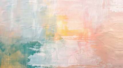 Dreamy pastel abstract painting soft hues artistic canvas wall art