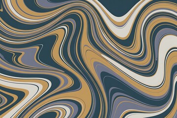 Fototapeta premium Fluidity abstract waves of color intertwine create an aesthetically pleasing visual