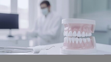 White Dentistry Minimalist dental clinic white wall modern equipment Explore variation Close up of white toothbrush Dentist wearing white glove Dental model white teeth White dental office interior