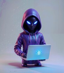 hacker with laptop