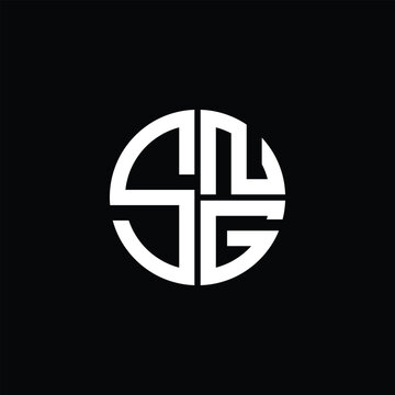 SNG logo SNG icon SNG monogram SNG letter minimalist Circle flat Unique modern abstract logo design.