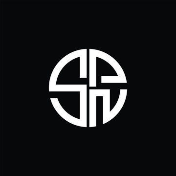 SPN logo SPN icon SPN monogram SPN letter minimalist Circle flat Unique modern abstract logo design.