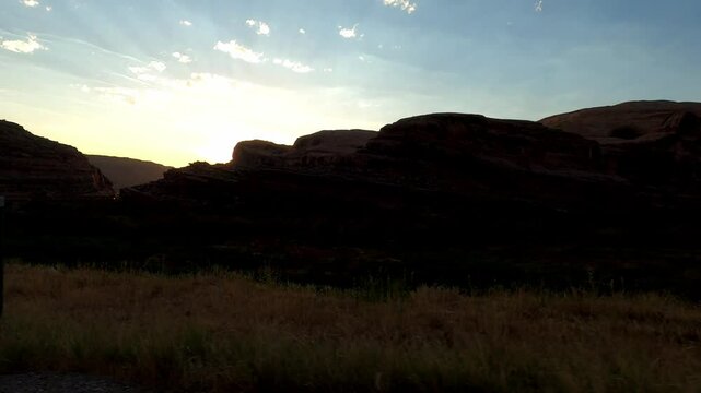 Utah Driving 1441 Moab red rock desert