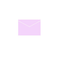 Pink Mail Icon &ndash; Minimal Vector Style on White Background.A minimalist pink mail icon in vector style on a white background. Ideal for UI design, mobile apps, websites, or print materials.