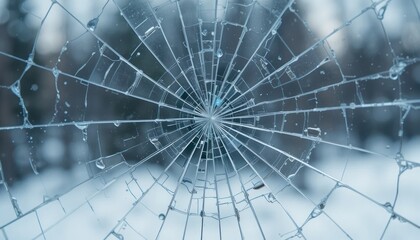 Obraz premium Shattered Glass: A Winter's Tale