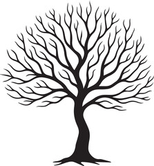 Obraz premium tree silhouette vector